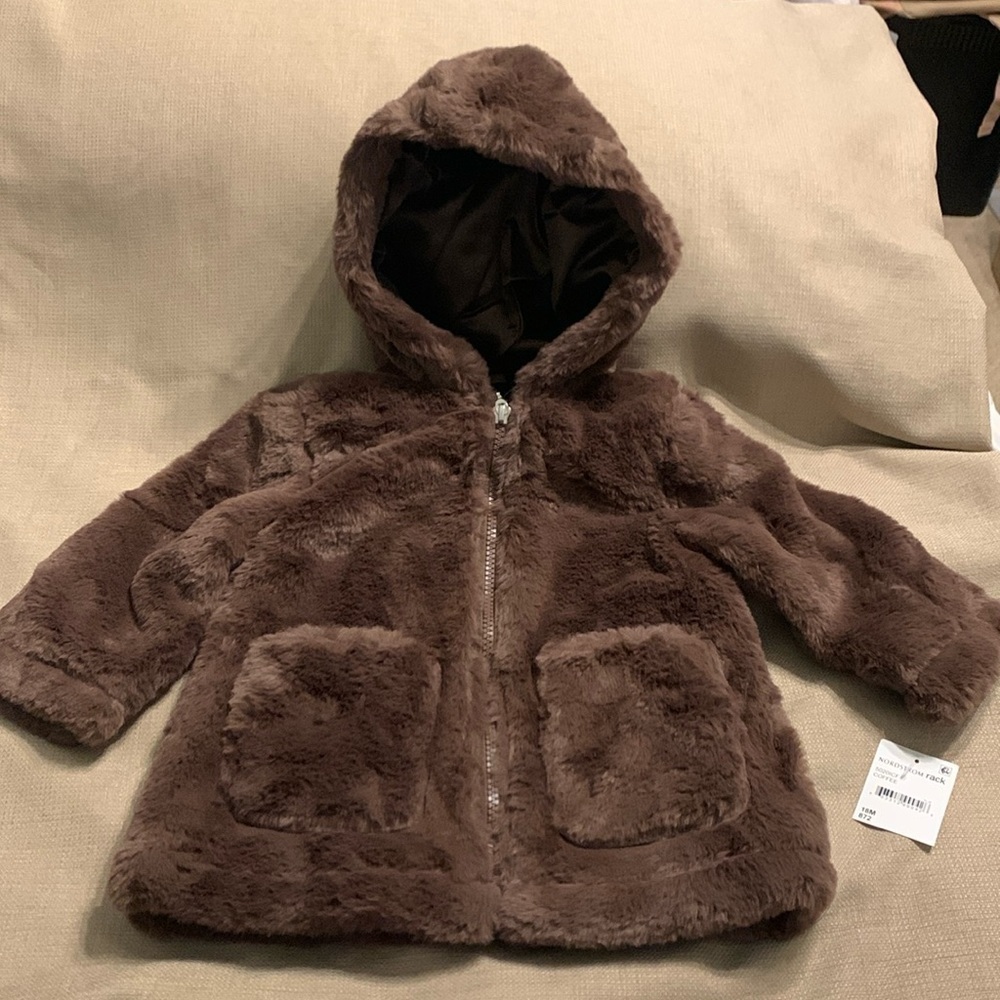Urban Republic Faux Fur Hooded Coat